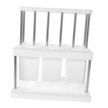 Utensil Holder Cutlery Organizer with Drain Tray Large Capacity for Kitchen Counter Storage