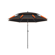 Fishing Umbrella with UV Protection, Waterproof Outdoor Sunshade, Large 2.0m Black Sturdy Frame