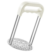 Stainless Steel Potato Masher with Ergonomic Easy Grip for Smooth Vegetable and Pumpkin Puree