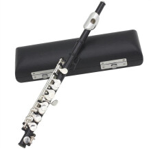 Cupronickel C Key Piccolo Flute with Silver Plated Keys, Clear Bright Sound and Padded Case