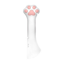 2 in 1 Silicone Pet Food Can Opener Spoon for Wet and Dry Cat Food, Easy Clean, White