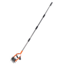 Garden Cultivator Handheld Tiller with Adjustable Handle and Rotating Head for Easy Soil Aeration