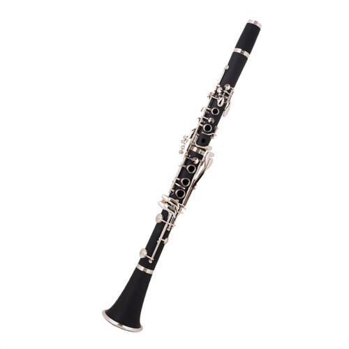 B Flat Beginner Clarinet Silver Plated Bakelite with Refined Finish for Student Musicians 1