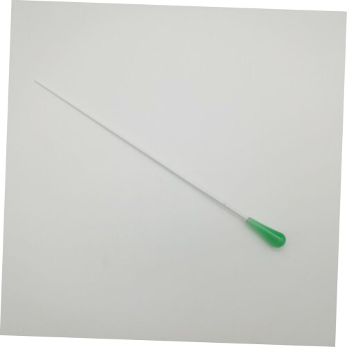 Green Conductor Baton Medium Size with Ergonomic Agate Handle and Protective Storage Tube 1