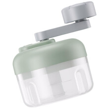 Garlic Press Stainless Steel Easy Clean Detachable Parts Manual Food Chopper Green 8.8x8.5x10.6 cm