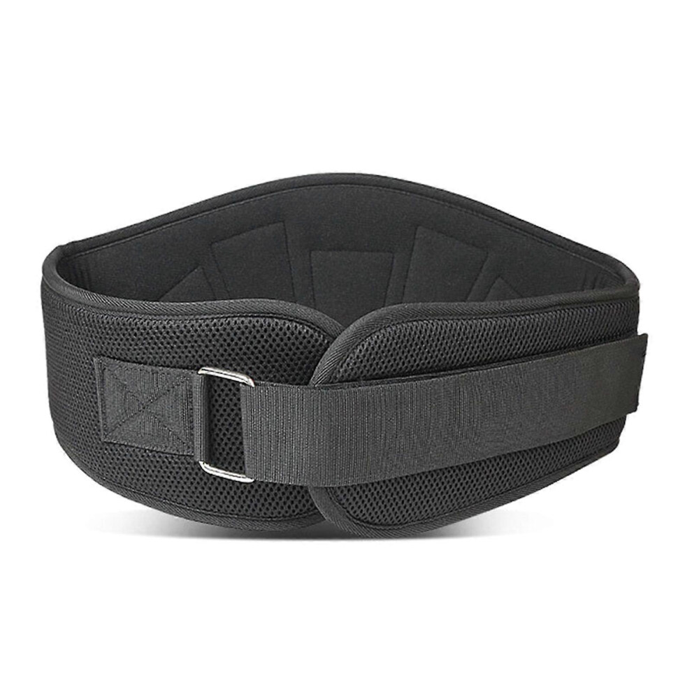 (M, Black) Weight Lifting Belt Gym Back Waist Protector Lumbar Support For Squats Lunges 5213747846106