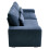 Living And Home 2-Seater Chenille Upholstered Sofa with Pillows, Blue 3