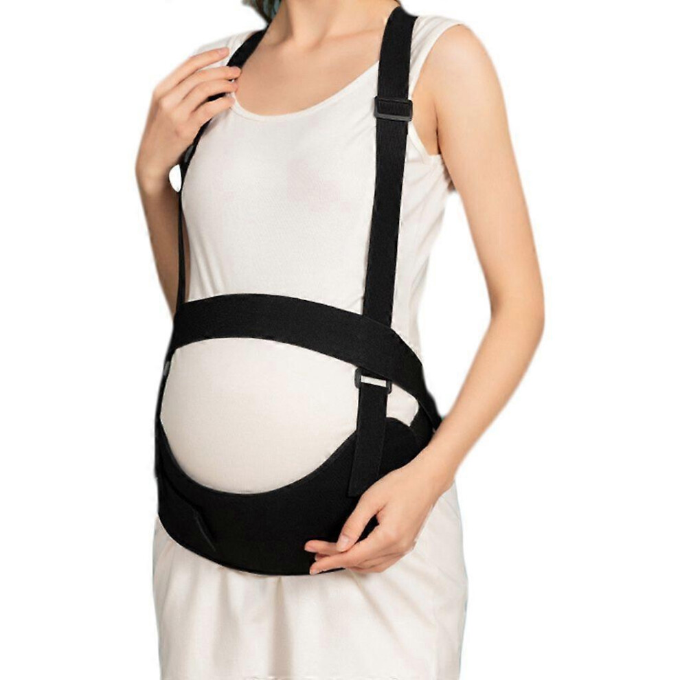 (M, Black) Maternity Belt Pregnancy Belly Support Bands Pelvic Pressure Relieving Bands 3242242661671