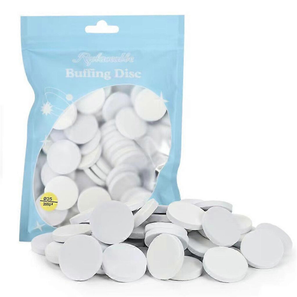(As Show, 20Mm) Nail Buffing Pad Self-Adhesive Replaceable Sandpaper Polishing File Sanding Pad 5213747815386