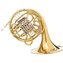 Double French Horn F/Bb 4 Key Brass Gold Lacquer with Dual Tuning Mode and Smooth Valve Action