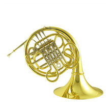 FourButton Double Row French Horn in F Key with Split Valve Design for Symphony Orchestra
