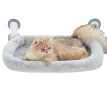 Cat Window Perch with Zipper Mattress Cover, Sunbathing Hammock Bed and Strong Suction Cups