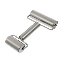 Stainless Steel NonStick Dough Roller for Even Pizza Bread Pastry Crust Baking and Easy Clean