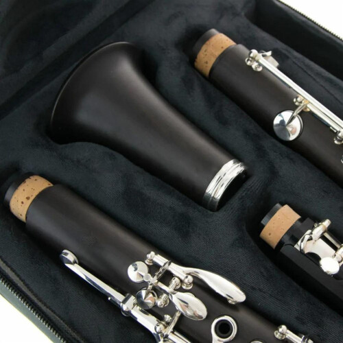 Bb Clarinet for Beginners 17Key Bakelite Body Nickel Keys with Protective Case 1