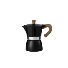 Moka Pot Espresso Maker 150ml Classic Italian Design with Vintage Wooden Handle for Rich Coffee