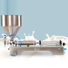 Pneumatic Liquid Paste Filling Machine Stainless Steel Bottle Filler with Hopper 5005000ml