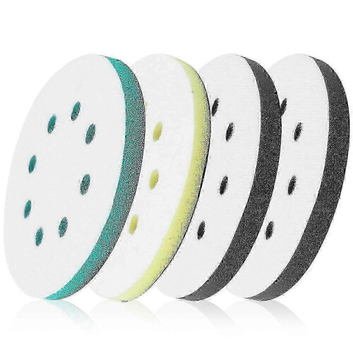 Pack de 4 almofadas de lixa de espuma para lixadora orbital, lixadora orbital de 5 polegadas e 8 furos Surfprep Foam Pad Edition 527