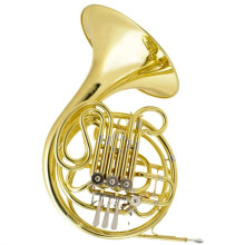 Bb/F French Horn 4 Keys Gold Lacquer Brass with Case Ready to Play Set Warm Focused Sound