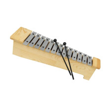 Professional 13 Key Metal Glockenspiel Xylophone with Clear Belllike Tone for Beginners