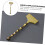 Silicone Tea Tray Cleaning Scraper Safe Surface DeformResistant Tea Set Cleaner Golden 5