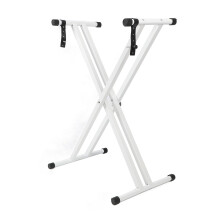 Adjustable Double X Keyboard Stand for 54 to 88 Keys with Quick Height Adjustment and Non Slip Design