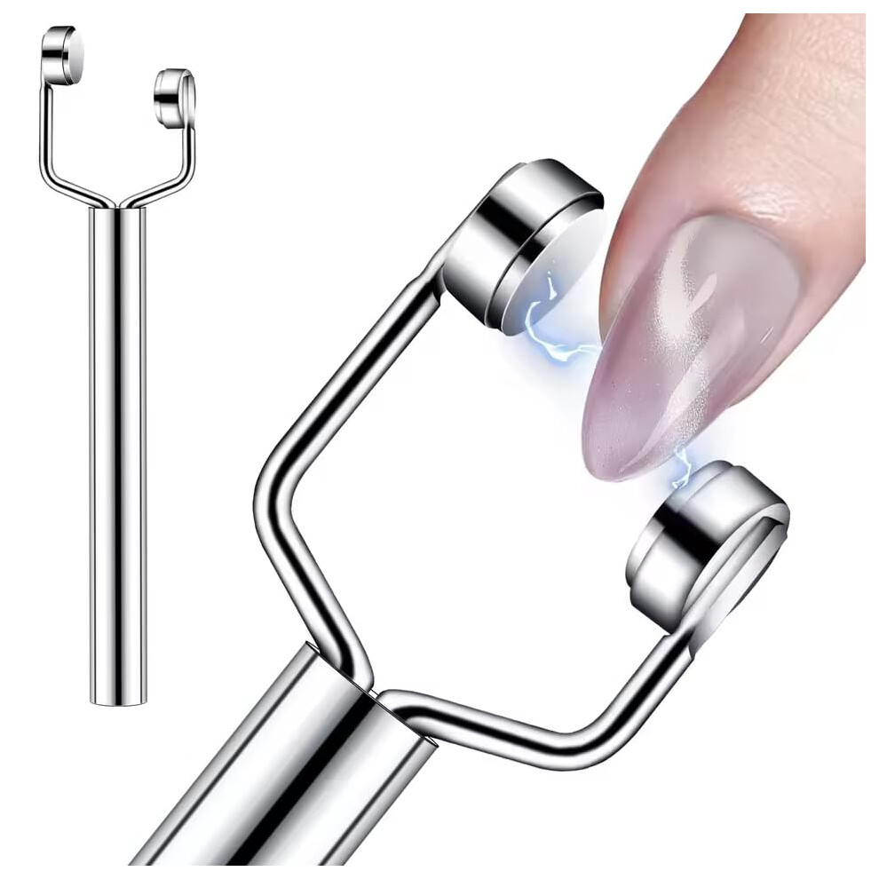 YShaped Cat Eye Nail Magnet Tool with UltraStrong Pull for MultiAngle Nail Art and Salon Use