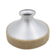 Silver Lightweight Aluminum Saxophone Mute for Alto Tenor Soprano, Compact Precise Fit 5x3.3x2.8cm