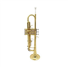 Nickel Plated Bb Trumpet for Beginners with Lacquered Gold Finish and Durable Scratch Resistance