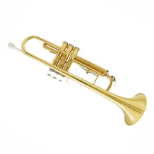 Bb Trumpet Gold Lacquer Brass for Beginners and Professionals with Stable Tuning