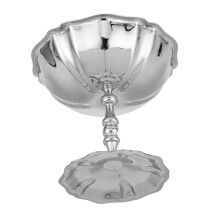 Stainless Steel Dessert Bowl Elegant Tulip Shape Small Ice Cream Serving Cup for Home and Parties