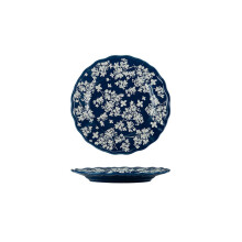Ceramic Rice Bowl Vintage Dinnerware Microwave Dishwasher Safe Temperature Resistant 7.9 Inch Garland Plate