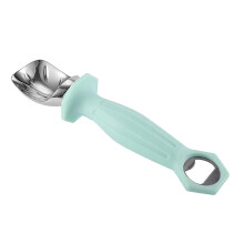 Ergonomic Ice Cream Scoop for Hard Ice Cream with Comfort Grip Green Stainless Steel 22cm