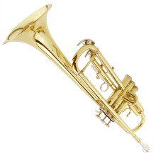 Beginner Bb Trumpet with Monel Valves, Durable Brass Build, Easy Valve Action for School Band