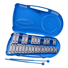 25 Note Glockenspiel Xylophone with Case and Mallets, Clear Tone Musical Instrument for Beginners