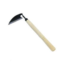 Japanese Weeding Sickle with Sharp Steel Blade, Ergonomic Grip for Quick Lawn and Garden Weeding