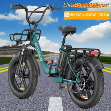 ENGWE L20 Boost 20" 48V 250W City Electric Bike Step-Thru E-Bike Green