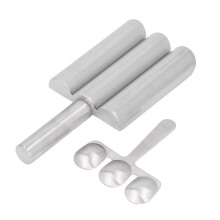 Stainless Steel Meatball Maker NonStick 3Pipe Design with Cutting Spoon for Effortless Cooking