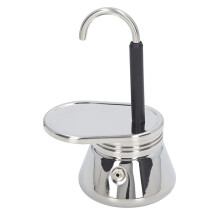 Stovetop Espresso Maker Stainless Steel Coffee Pot for Authentic Italian Coffee Camping Travel