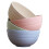 4pcs Unbreakable Soup and Rice Plastic Serving Bowls with Lids, Deep MultiPurpose Dinnerware 1