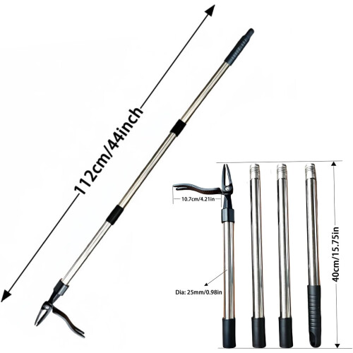 Stand Up Weed Puller 44 Inch Adjustable Handle with Cast Steel Claws and Enhanced Leverage Pedal 1