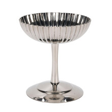 Stainless Steel Ice Cream Bowls Goblet Shape Footed Dessert Cups for Pudding and More