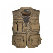 Travel Vest for Men Outdoor Work, Multi Pockets Lightweight Breathable Fishing Vest, Quick Dry Waterproof Utility Vest for Safari Hiking Camping,