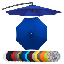 Patio Umbrella Replacement Canopy 8 Ribs FadeResistant Outdoor Cover for Garden Pool 7.5ft Dark Blue