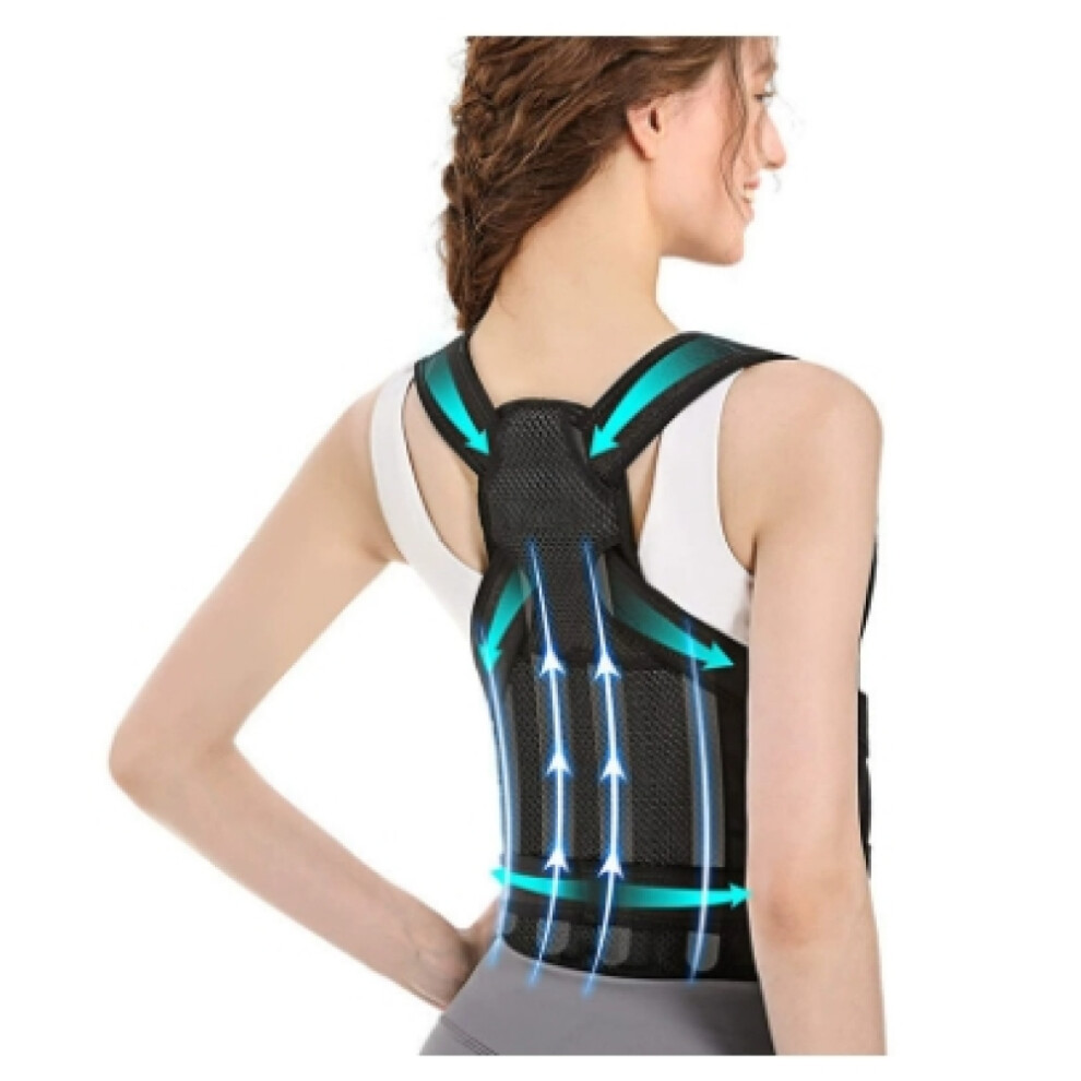 Back Brace for Posture Support, Posture Corrector Adjustable Design for Scoliosis And Hunchback Alignment, Spine Corrector Lightweight Support Vest