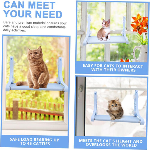 Cat Window Hammock with Durable Suction Cups, Foldable Perch Bed for Indoor Cats, ScratchResistant 1