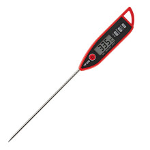 Wireless Meat Thermometer with Probe, Waterproof Instant Read BBQ Grill and Smoker LED Display Red