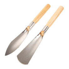 2pcs Stainless Steel Garden Trowel and Gardening Shovel Set with Ergonomic Wooden Handle for Planting