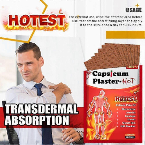 Capsicum Plaster Pain Relieving Patch Μυϊκή καταπόνηση Πόνος Πόνος στην πλάτη Ανακούφιση α 2
