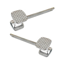 2 Pcs DualSided Meat Tenderizer Hammer Aluminum Mallet for Beef Chicken Steak with Ergonomic Handle