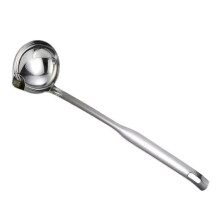 304 Stainless Steel Fat Separator Spoon with Long Handle for Soup and Cooking, Dishwasher Safe